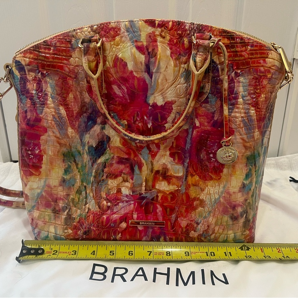 Brahmin Vibrant Floral Shoulder Bag